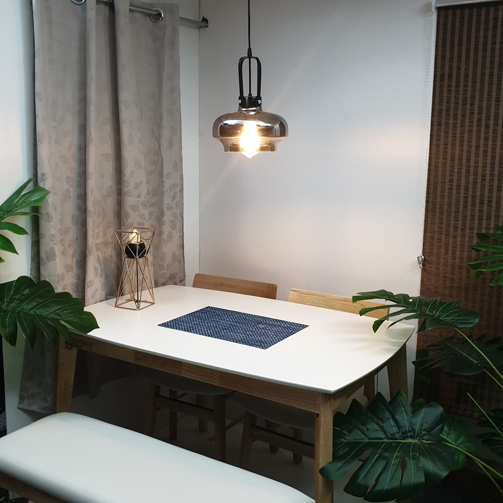 EILON โคมไฟแขวน Loft รุ่น 42934B-1S ดำ ELON