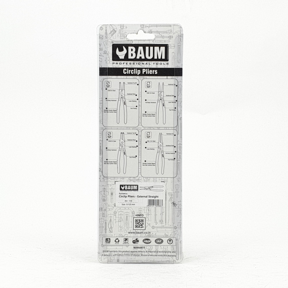 BAUM คีมถ่างแหวน รุ่น 110 5"