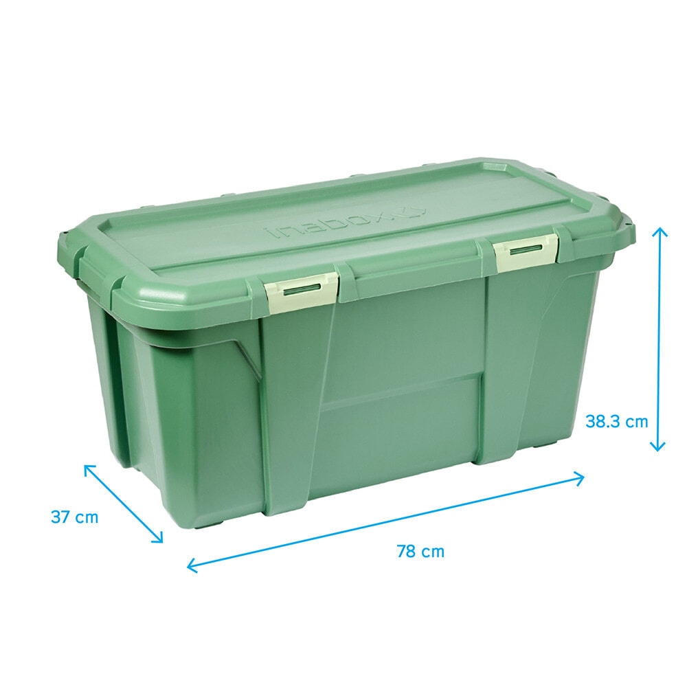 INABOX กล่องเก็บของ Heavy Armour N80203GN-65L ขนาด 78x37x38.3 cm. สีเขียว