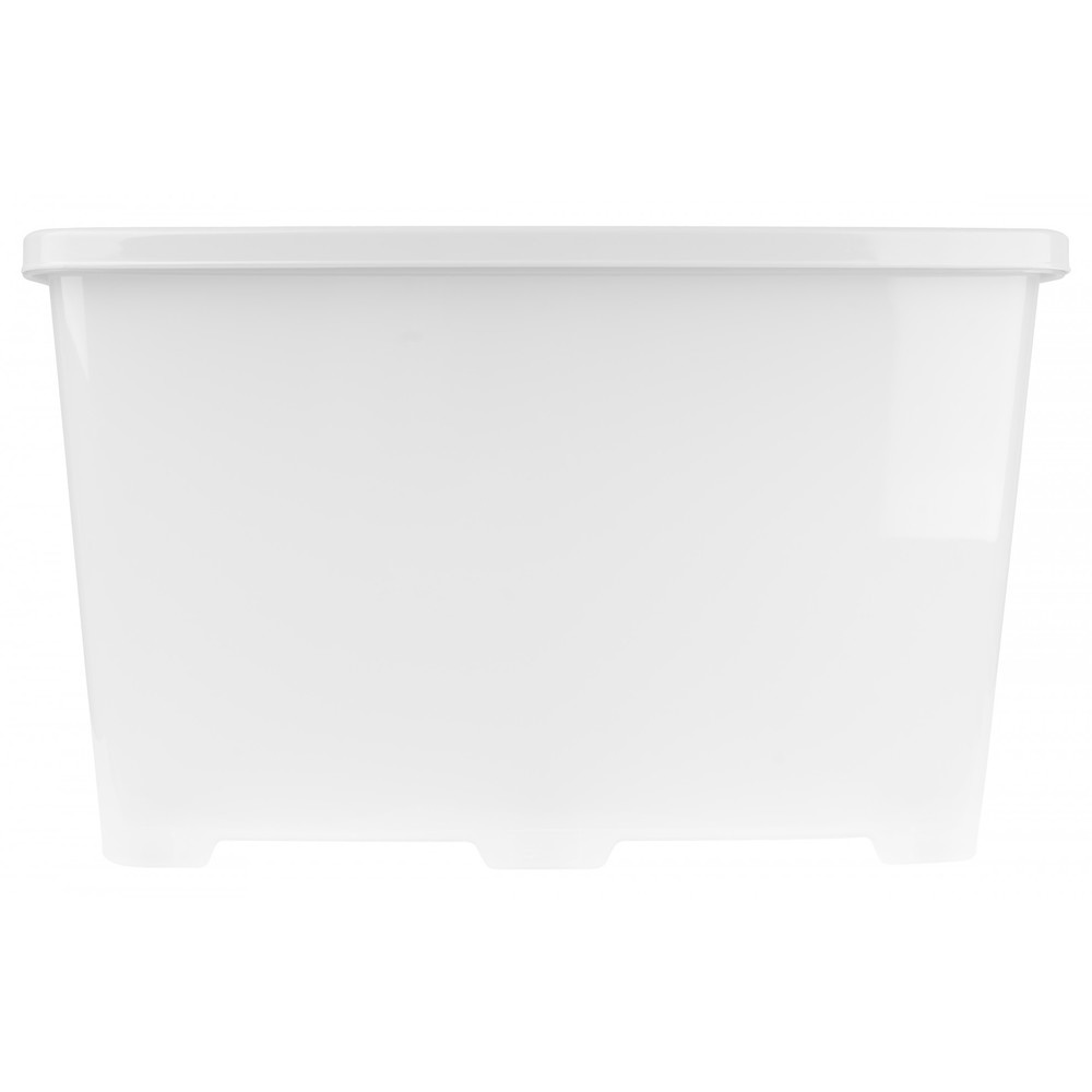 JCJ กล่องสี่เหลี่ยมมีล้อ 100 ลิตร รุ่น 5119 ขนาด 47.3x72.9x42.8 ซม. สีใส