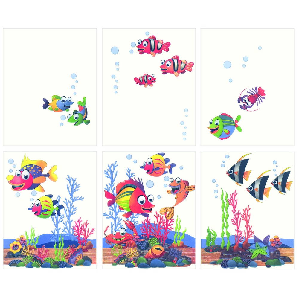 ARTE กระเบื้องผนังภาพชุด 8x10 นิ้ว สายนที 1 (6P/SET)