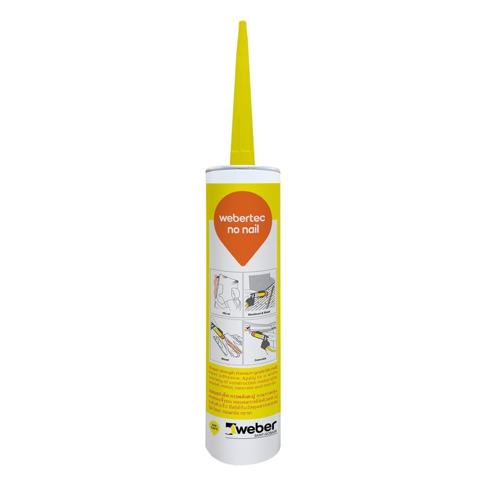 Weber กาวพลังตะปู  เวเบอร์เท็ค 280 ml. สีน้ำตาลอ่อน