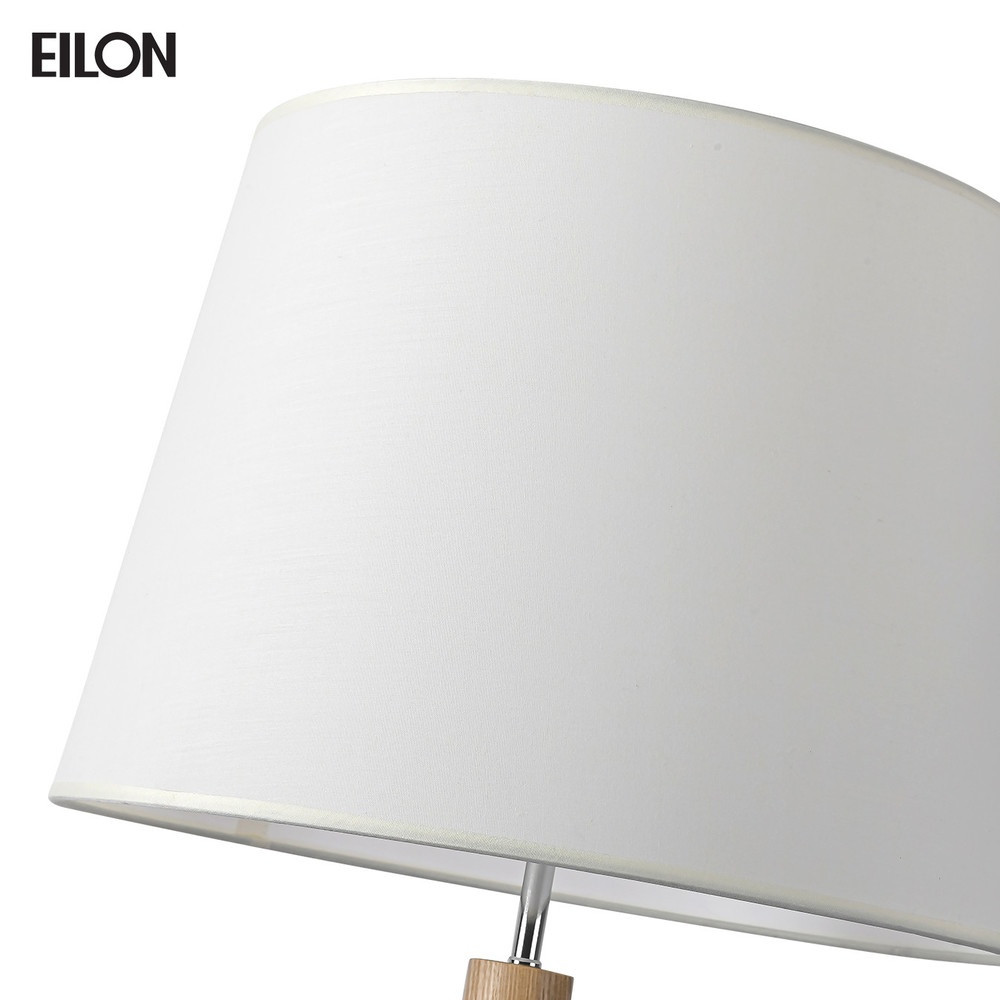 EILON โคมไฟตั้งพื้นโมเดิร์น ขาไม้ รุ่น fluffy S3036F สีไม้