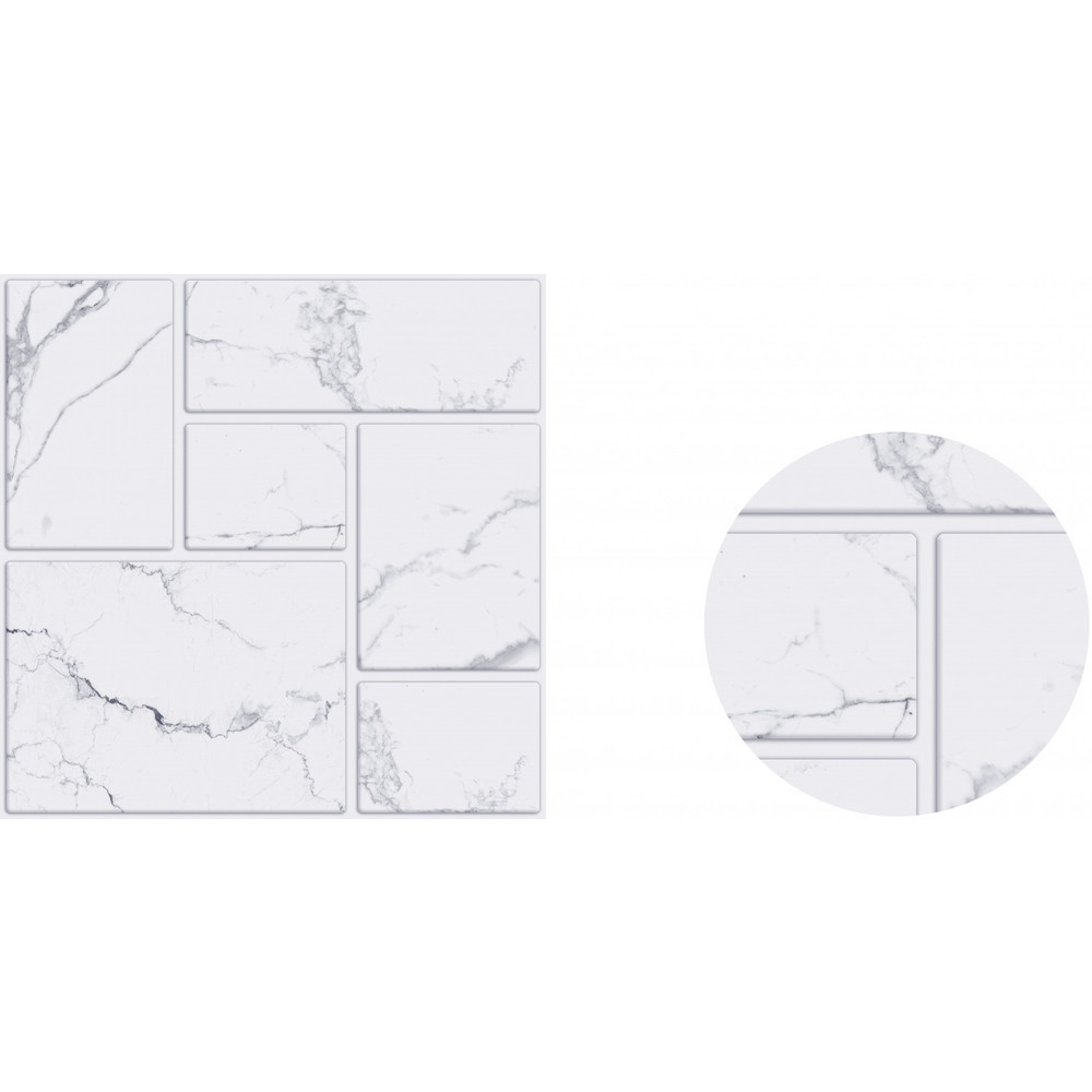 Marbella กระเบื้องเซรามิคปูพื้น 40X40 ซม. รุ่น ไวท์ลาย TA0609 Matt mold (12P)