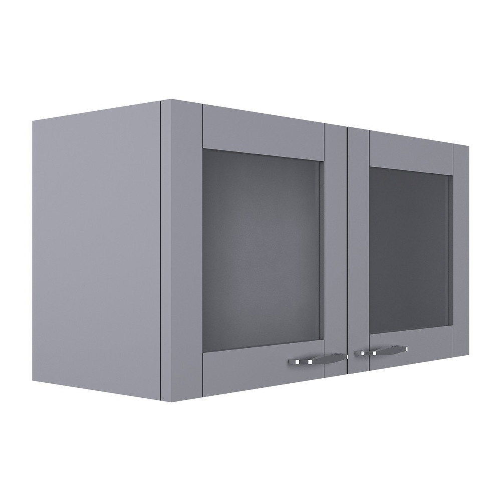 KITZCHO ตู้แขวนบานเปิดกระจก KEC-ZOR-W-GL-4080X-GY สีเทา