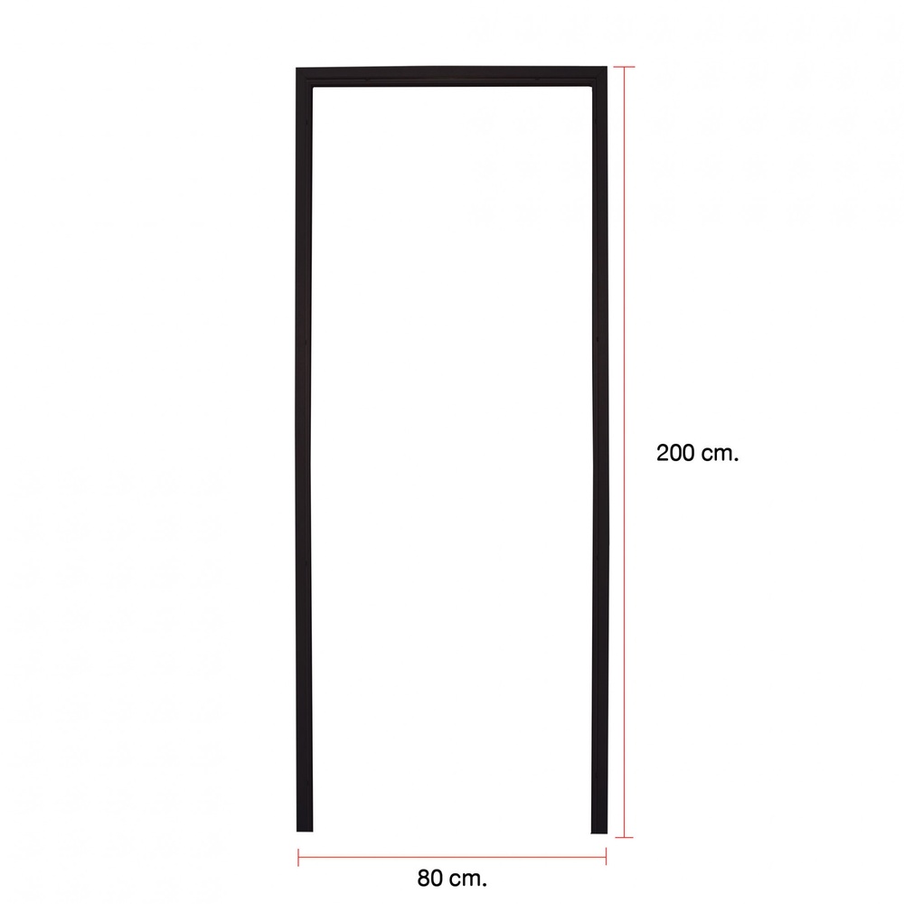 WELLINGTAN วงกบประตู UPVC ขนาด 80x200 ซม. สีโอ๊ค
