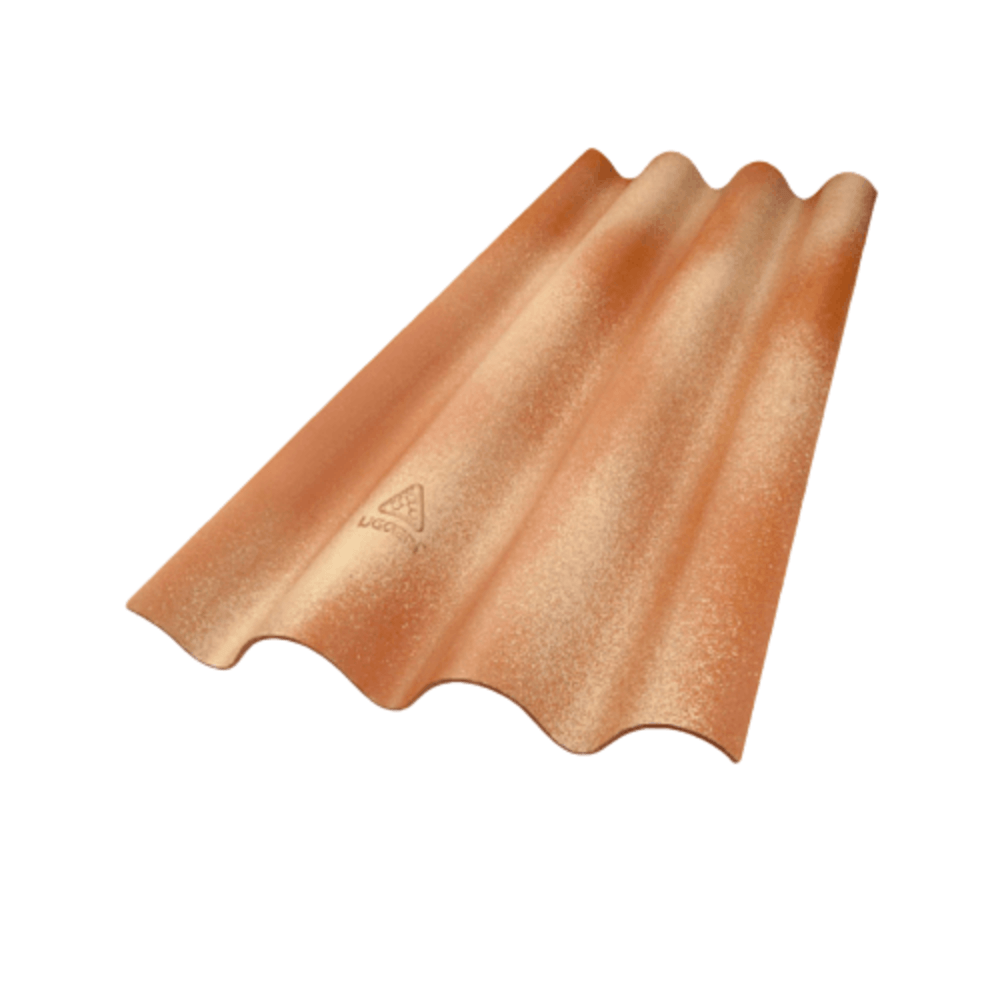 ห้าห่วง กระเบื้องหลังคาไตรลอน ดูอัลโทน 0.50x50x150ซม. สีมาร์มาเลคออเร้นท์