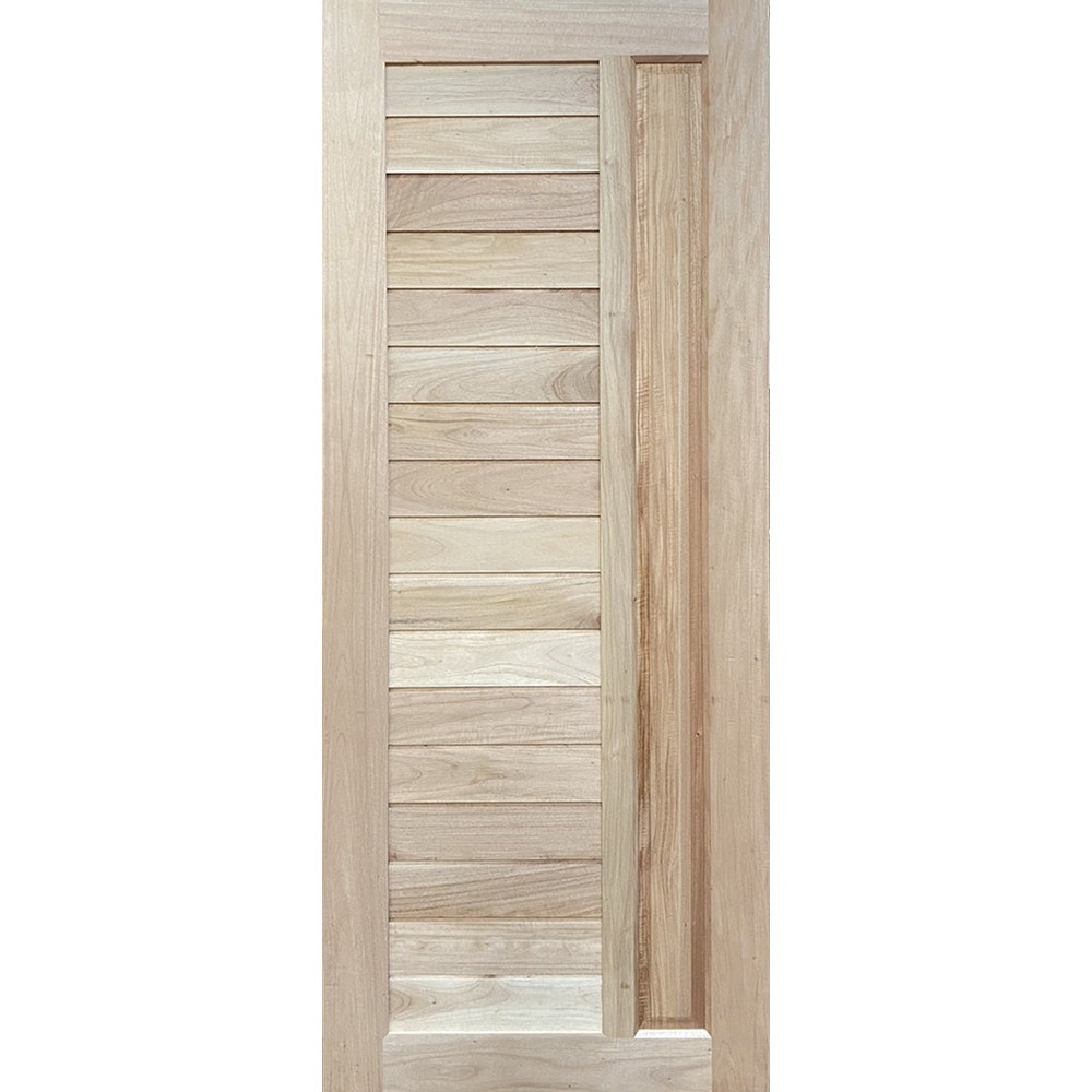 GREATWOOD ประตูไม้เนื้อแข็ง (ไม้รวม) NM64-08 80x200ซม.
