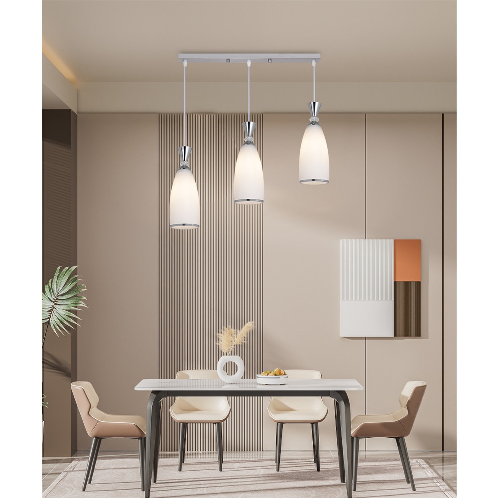 EILON โคมไฟแขวน รุ่น ECDD-W2353 สีเงิน
