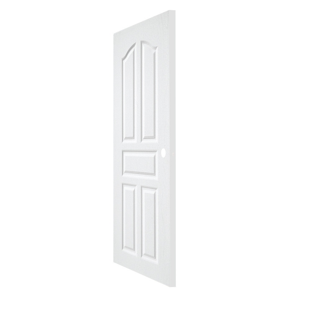 WELLINGTAN ประตู UPVC รุ่น  WT001N (สำหรับใช้ภายนอก) ลูกฟัก ขนาด 80x200 ซม. สีขาว (เจาะลูกบิด)