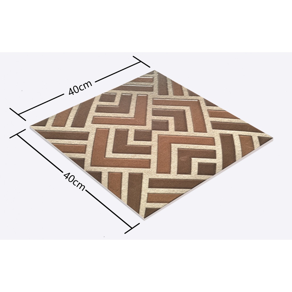 Marbella กระเบื้องเซรามิคปูพื้น 40X40 ซม. รุ่น คาลอส บราว Y3980 Matt (12P)