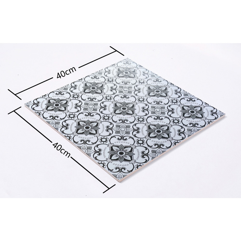 Marbella กระเบื้องเซรามิคปูพื้น 40X40 ซม. รุ่น โคเช่-เกรย์ HP4411 Satin (12P)
