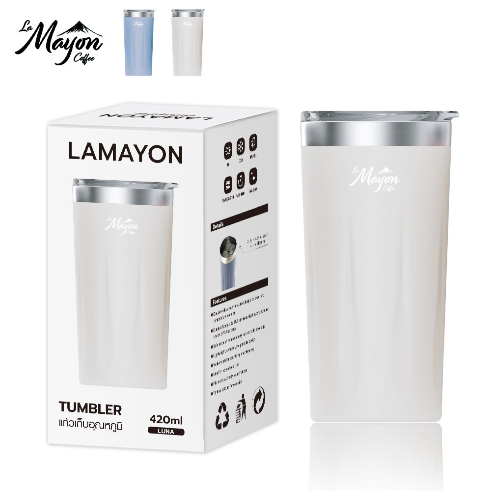 LAMAYON แก้วเก็บอุณหภูมิ 420 มล. LUNA คละสี