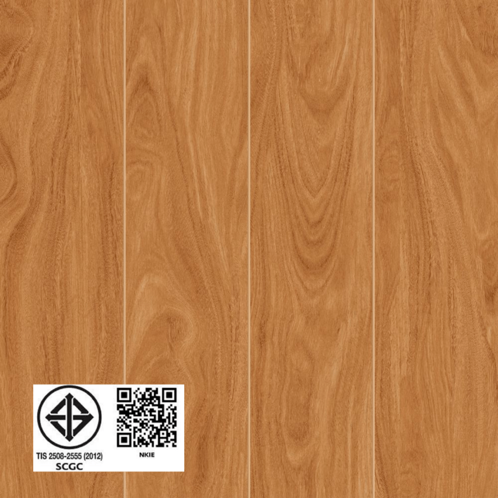 Marbella กระเบื้องเซรามิคปูพื้น 40X40 ซม. รุ่น กันน่า เบจ หน้าเงา (6P)