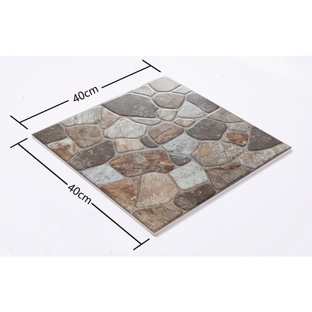 Marbella กระเบื้องเซรามิคปูพื้น 40X40 ซม. รุ่น ร็อคก้า ZYK0602 Matt (12P)