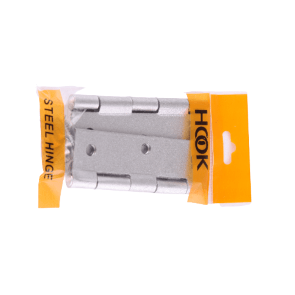 HOOK บานพับเหล็กสีบรอนซ์ 3.1/2"x2.1/4"x1.5mm SH-3.5-S (แพ็ค 2)