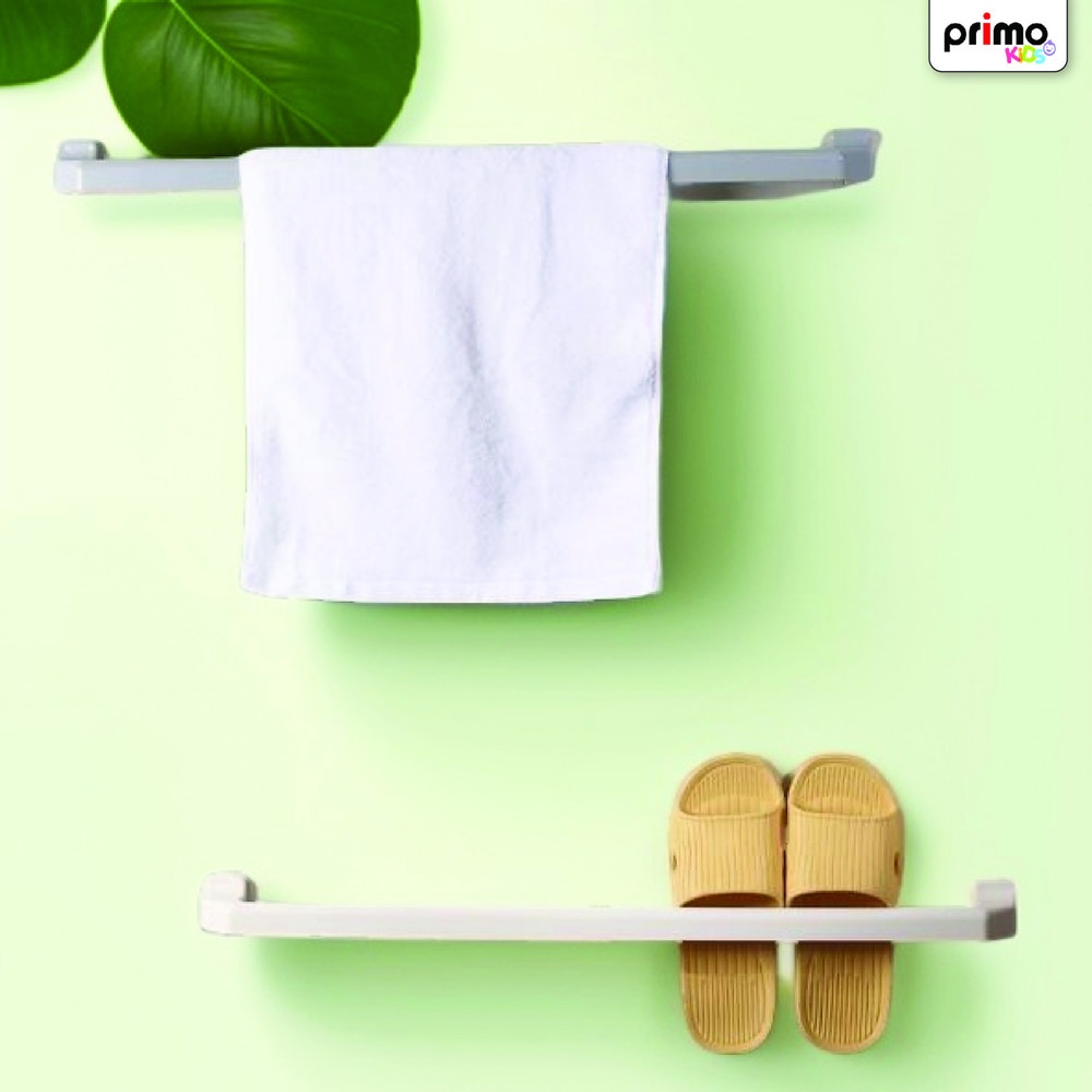 Primo ราวพาดผ้าพลาสติก รุ่น B013L-BE ขนาดยาว 60 ซม. สีขาว