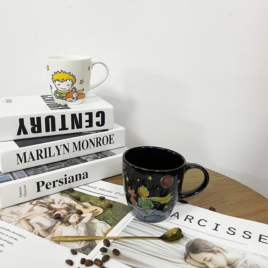 AILO แก้วเซรามิค 9.5 ซม. 400 มล. MOOMIN สีดำ