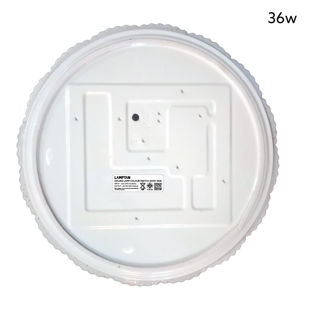 LAMPTAN โคมไฟเพดาน LED 36W รุ่น DAISY ปรับได้ 3 แสง