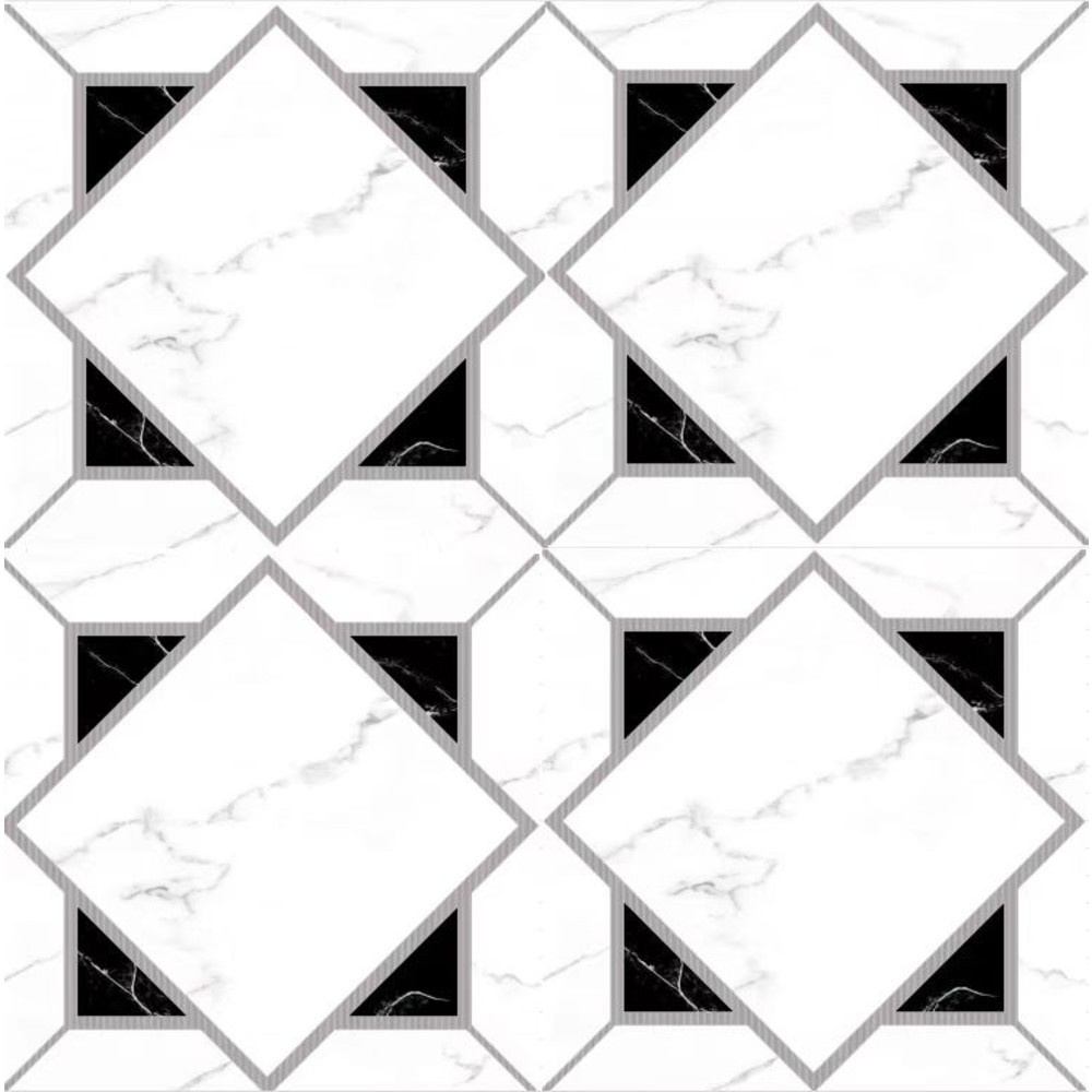 La Arezza กระเบื้องพอร์ซเลน 60X60 ซม รุ่น ไวท์ มาเบิล แกรนเดอร์  PJ6603W   Hi glossy (4P / 1.44 sqm) DGD