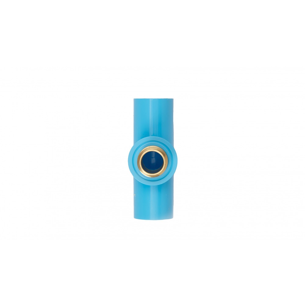 SCG สามทางเกลียวนอก ทองเหลือง หนา 1/2"(18) ชั้น 13.5 สีฟ้า