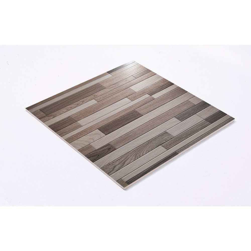 Marbella กระเบื้องเซรามิคปูพื้น 40X40 ซม. รุ่น เลโก้วู๊ด บราว เกรย์ FAM4803 Satin (12P)