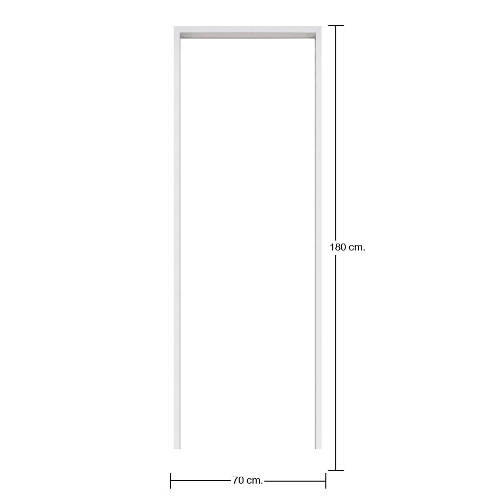 BATHIC วงกบประตู PVC  70x180 ซม.สีขาว