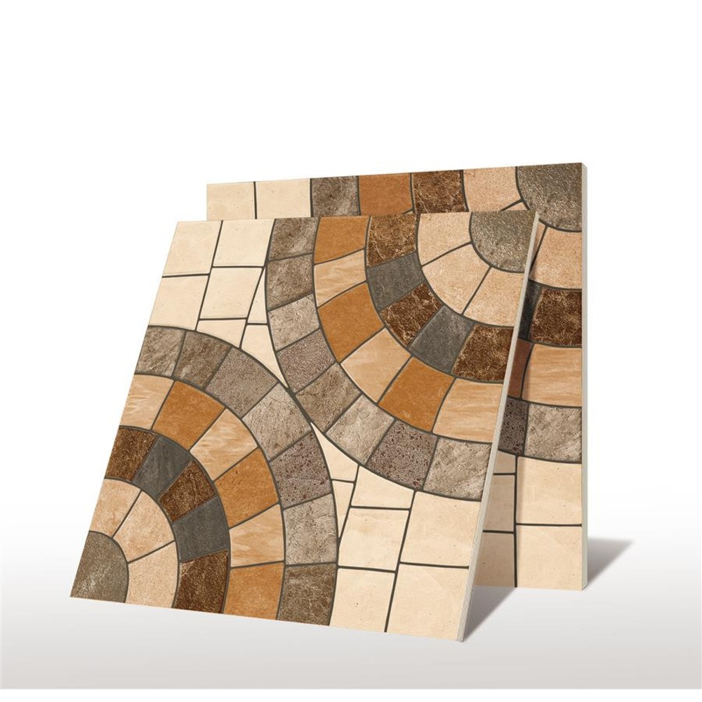 Marbella กระเบื้องเซรามิคปูพื้น 40X40 ซม. รุ่น ไซเคิล บล็อก บราว S407 Matt (12P)