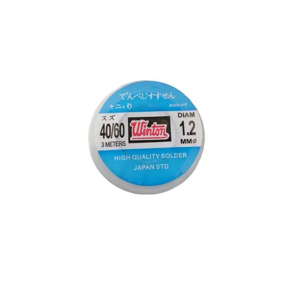 WINTON ตะกั่วเส้นบัดกรี 1.2mm. Sn40/Pb60 ยาว 3M.