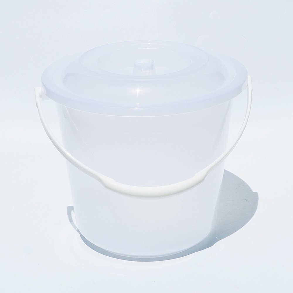 GOME ถังน้ำหูหิ้วพร้อมฝา 14.5 ลิตร ขนาด 32.5x32.5x31.5 ซม. รุ่น A-314PP สีขาวขุ่น