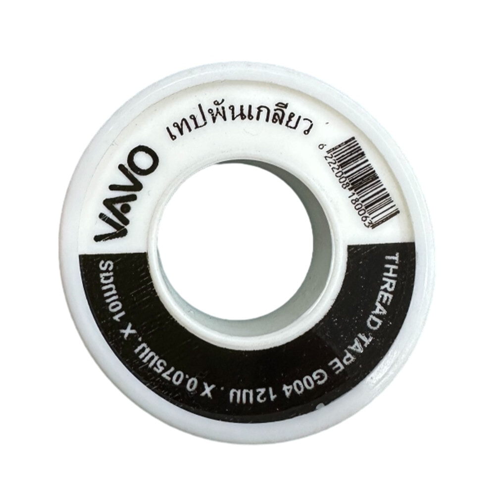 VAVO เทปพันเกลียว 12มม.x0.075มม.x10ม. รุ่น SuperSaveG_004 สีขาว