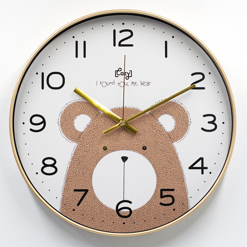 COZY นาฬิกาแขวนผนัง รุ่น Teddy ขนาด 30×30×4.3 ซม. สีขาว