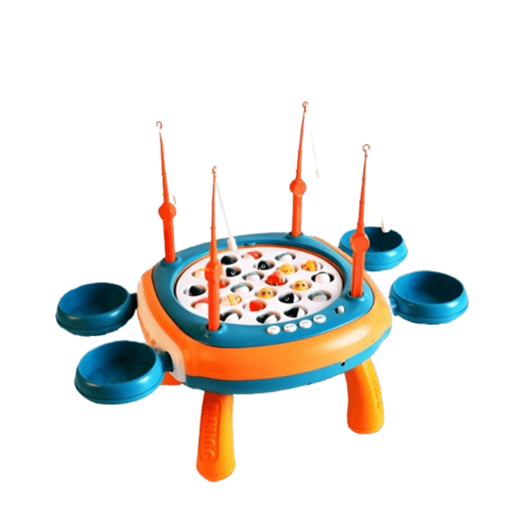 TOYS ของเล่นชุดโต๊ะบ่อไฟฟ้าตกปลาพร้อมอุปกรณ์ รุ่น#156-17C ขนาด45x27x6.5 ซม.
