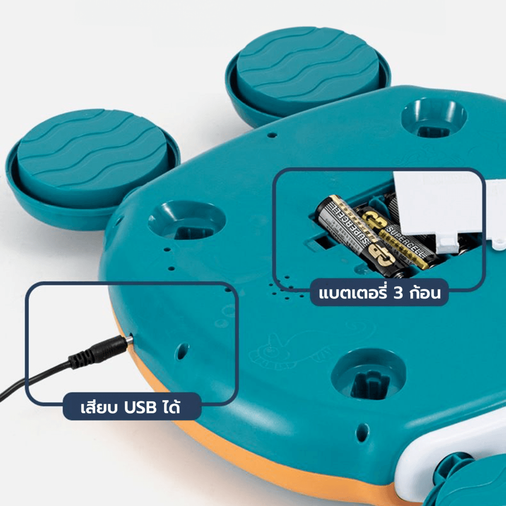 TOYS ของเล่นชุดโต๊ะบ่อไฟฟ้าตกปลาพร้อมอุปกรณ์ รุ่น#156-17C ขนาด45x27x6.5 ซม.