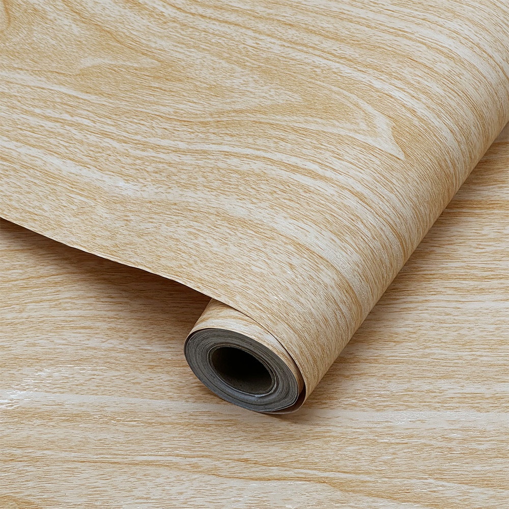 TAPIO วอลเปเปอร์แบบมีกาว ลายไม้ รุ่นGRAINA-01 ขนาด 45x1000 ซม. สีน้ำตาล