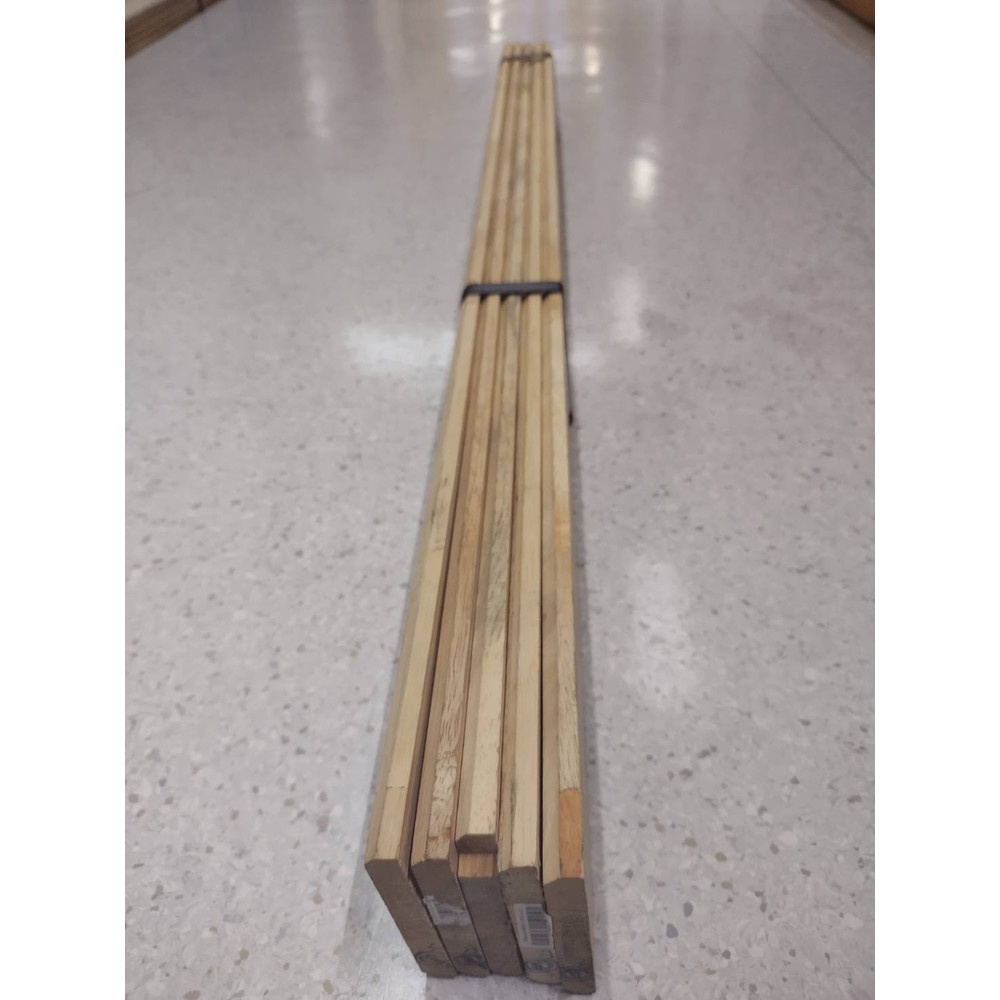 GREAT WOOD ฝ้าระแนงไม้ ไม้ยางพาราจ๊อยส์ BC (1x5) 1/2"x4"x100ซม.