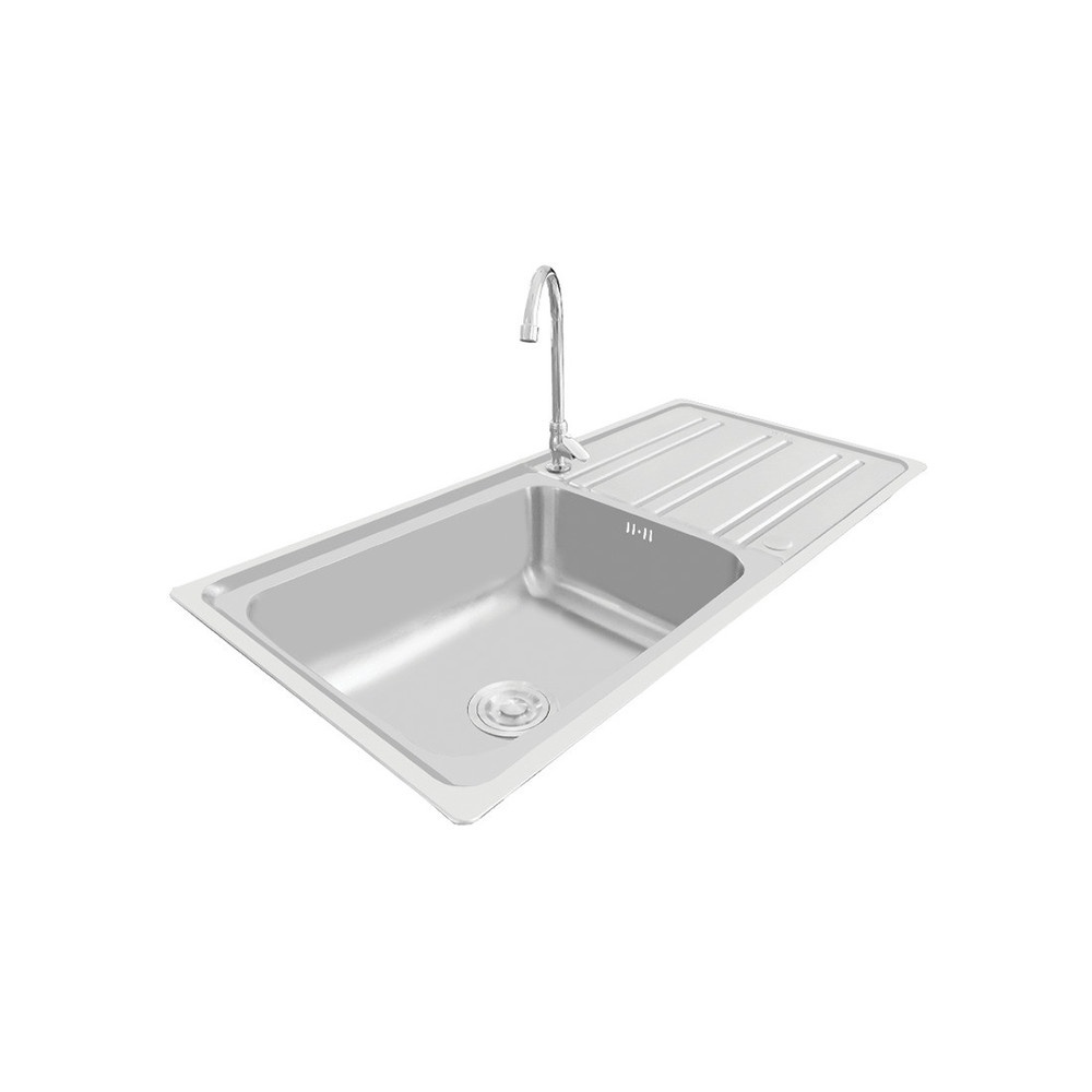 AXIA อ่างล้างจาน 1 หลุมมีที่พัก 50x100x21.5 ซม. RIVIERA 100