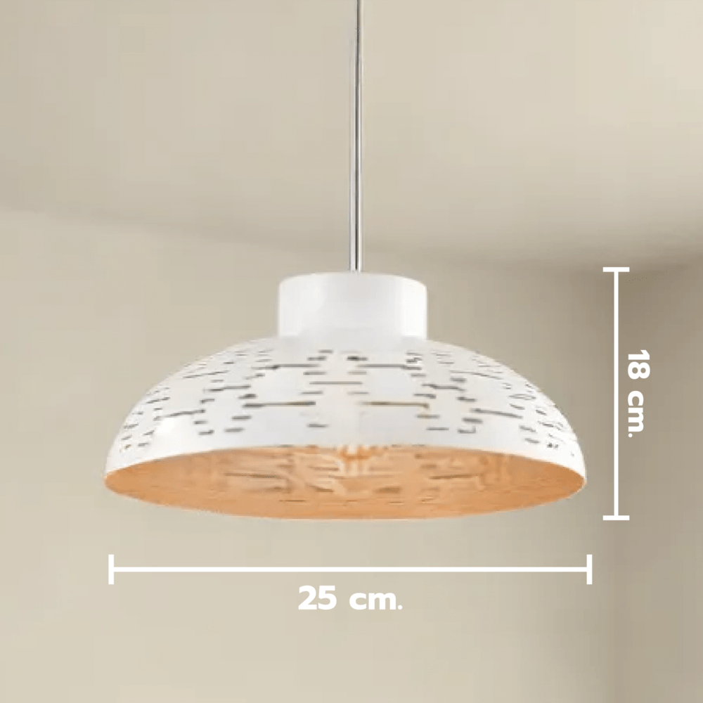 EILON โคมไฟแขวนเพดาน ขั้วE27 รุ่น CDD2023-807 สีขาว