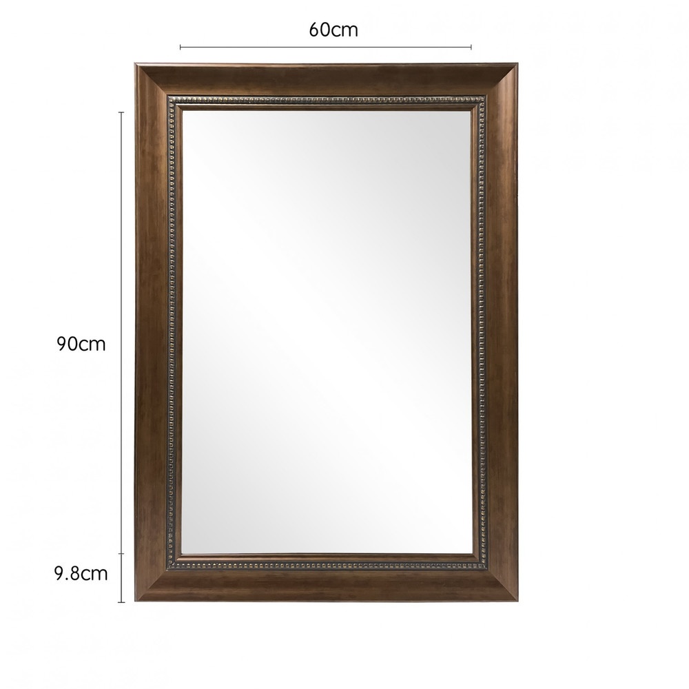 Nice กระจกมีกรอบ (PS) รุ่น ธารา-ดาร์กบราว ขนาด 60x90 ซม. สีน้ำตาลเข้ม