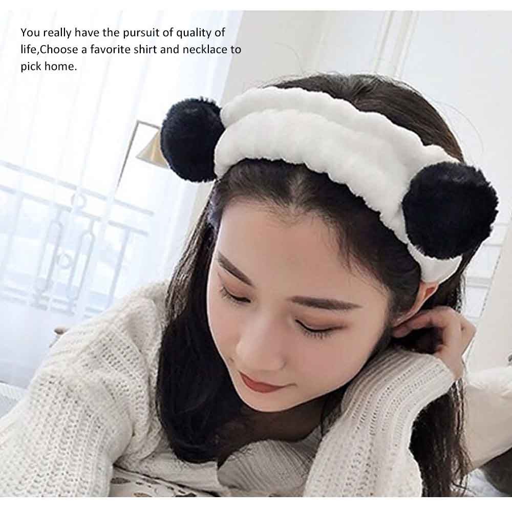 KOJI ที่คาดผมอาบน้ำแพนด้า ขนาด 5×20×1.5ซม. รุ่น FN09 สีขาว