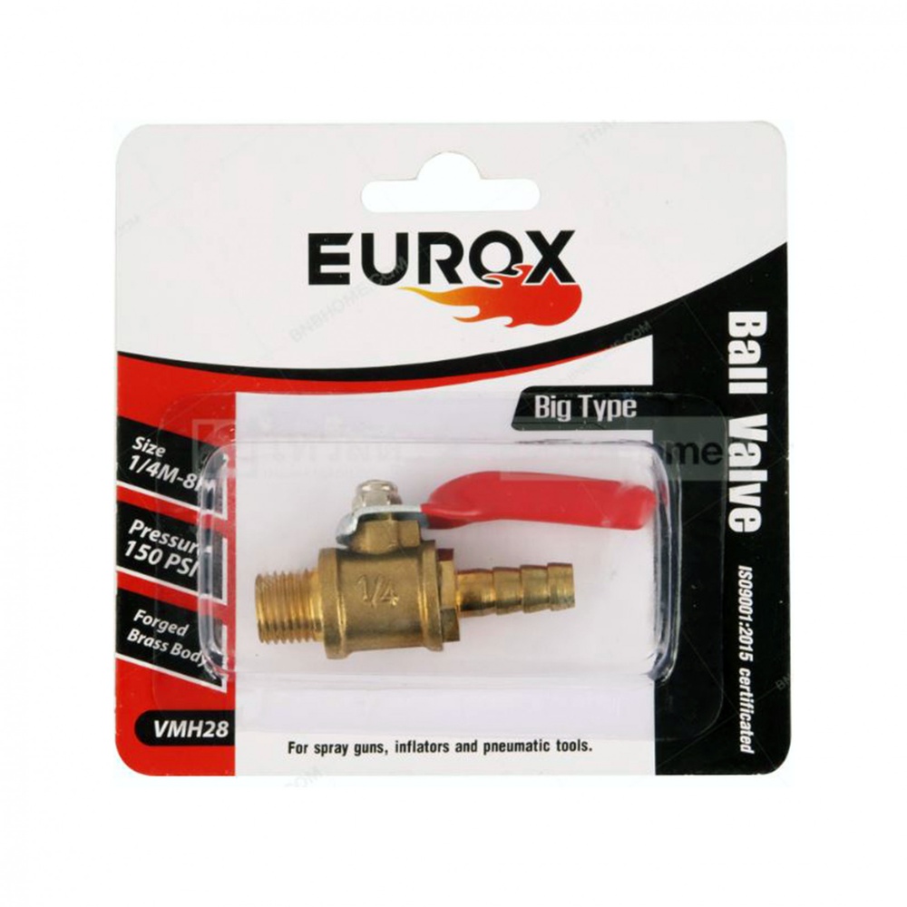 EUROX บอลวาล์ว 2หุน(ปลา+ผู้)