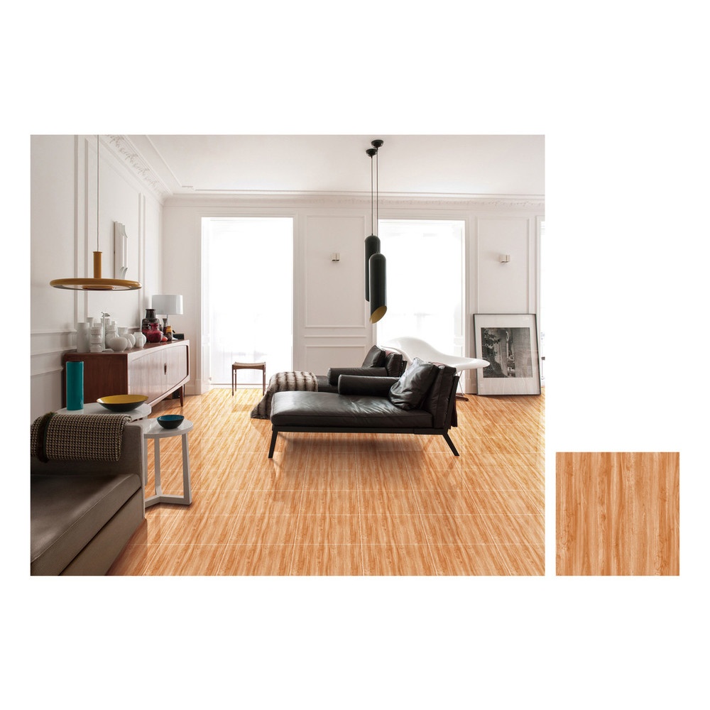 Marbella กระเบื้องเซรามิคปูพื้น 40X40 ซม. รุ่น เนเจอร์วูท HX42 Gloss Flat (12P)