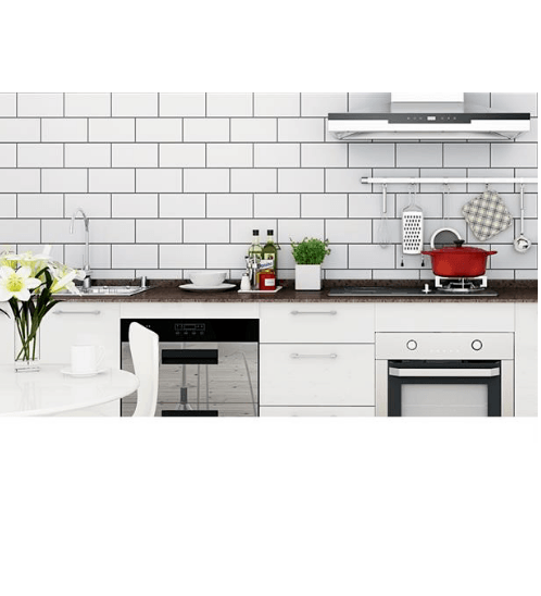 TAPIO วอลเปเปอร์แบบมีกาว 45x1000ซม. ลาย Brick BYD020 สีขาว