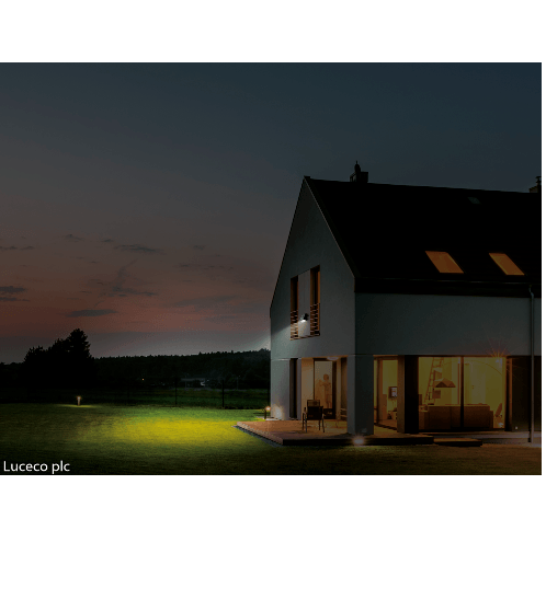 LUCECO ไฟ LED ฟลัดไลท์โซล่าร์เซลล์ 5W รุ่น LEXSF6B40-GH