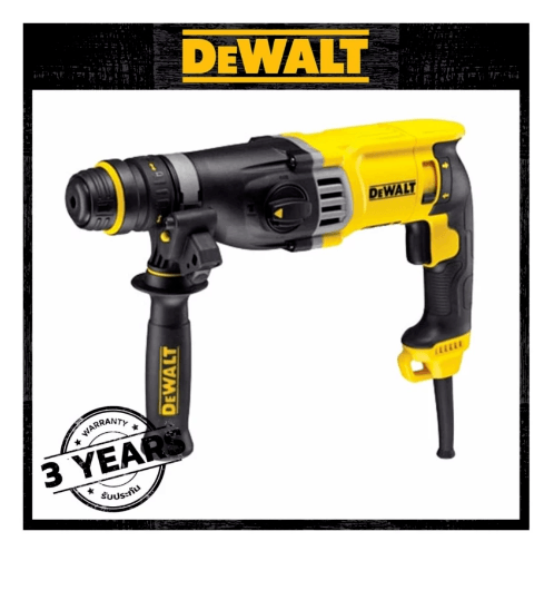 DEWALT สว่านโรตารี่ 3 ระบบ 28มม. 900W รุ่น D25143KA-B1 แถมดอกสว่าน 6 ชิ้น