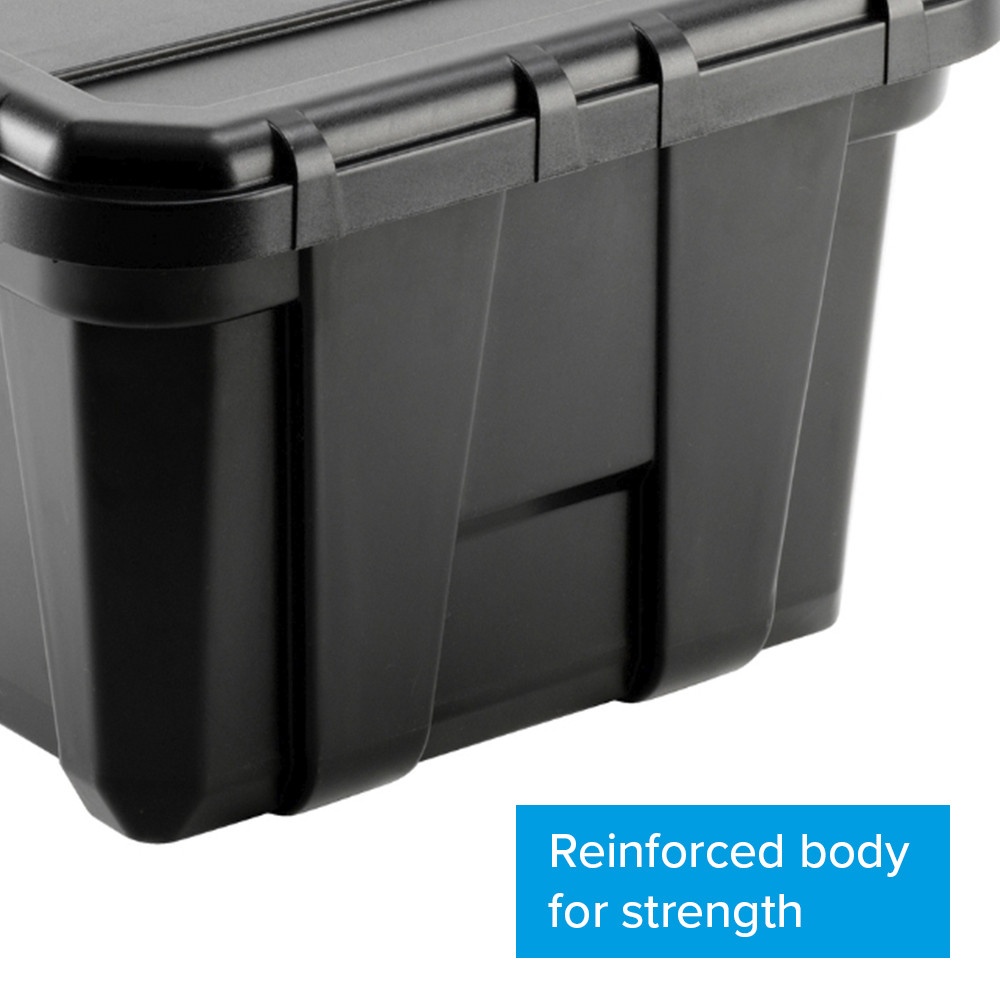 INABOX กล่องเก็บของ Heavy Forte N54391-38L ขนาด 38.3x33.1x53 cm. สีดำ