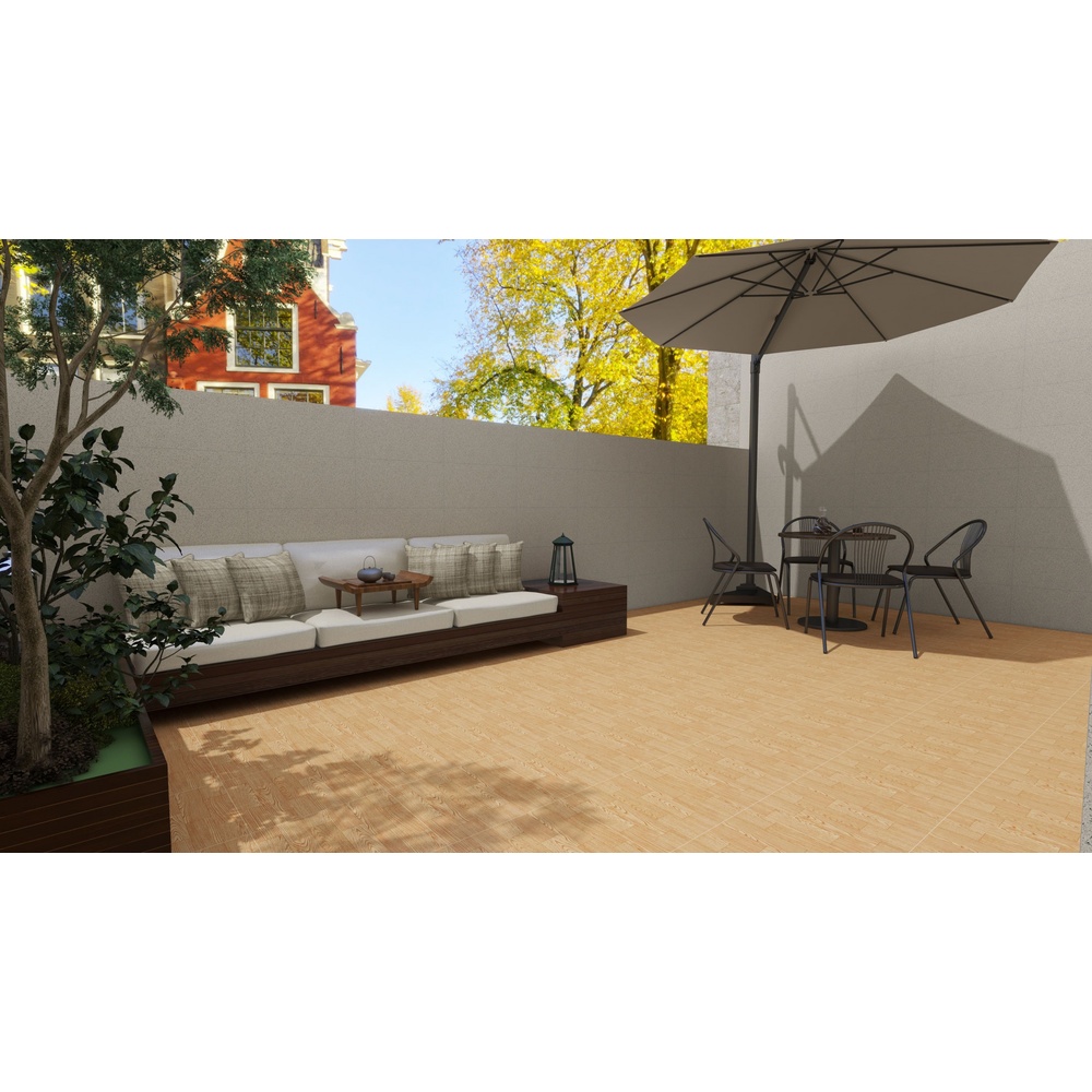 Marbella กระเบื้องเซรามิคปูพื้น 40X40 ซม. รุ่น วูทบราว CJM2312 Satin (12P)
