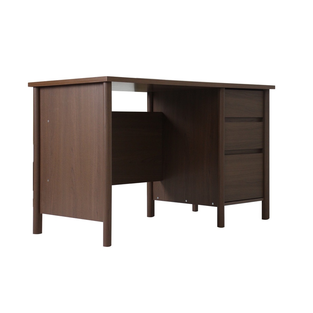 DELICATO โต๊ะทำงาน รุ่นอแมนด้า ขนาด 120x60x75 ซม.สีอเมริกาโน่