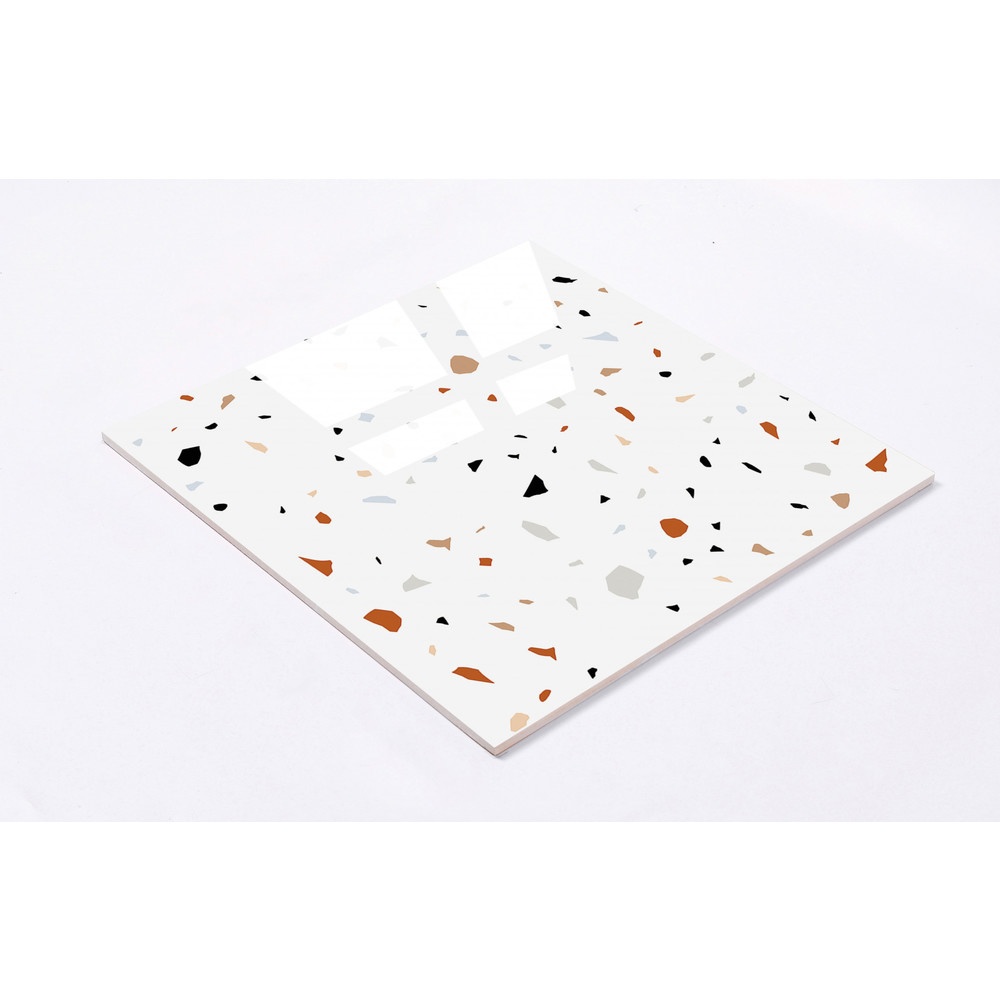 Marbella กระเบื้องเซรามิคปูพื้น 40X40 ซม. รุ่น แรนดอมสโตร์น คัลเลอร์ฟูล JMZ40205 Gloss (12P)