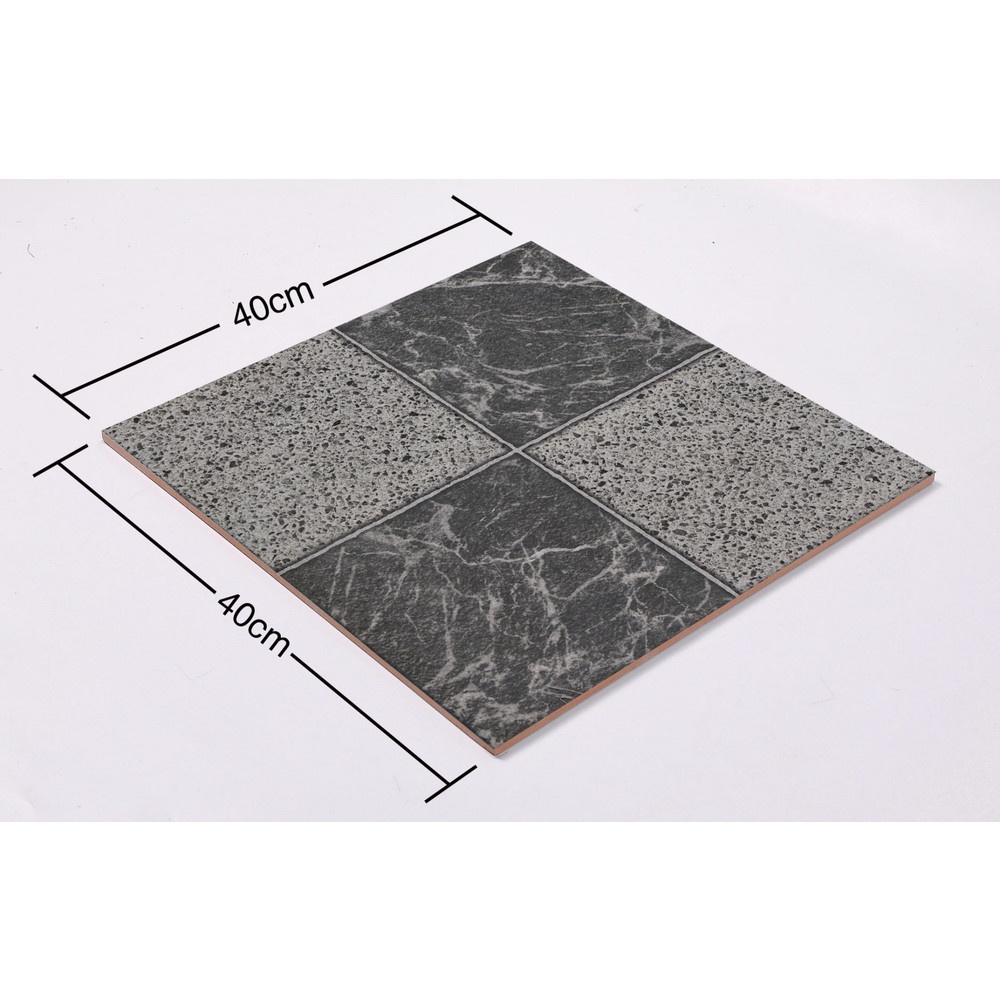 Marbella กระเบื้องเซรามิคปูพื้น 40X40 ซม. รุ่น หมากรุก ZYG01 (Matt) (12P)